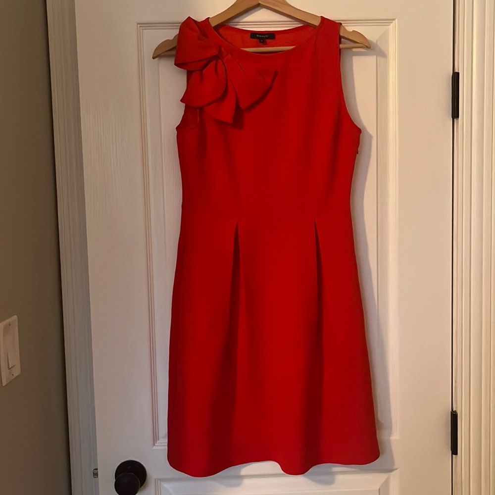 Red Bow Detail dress with pockets (perfect for Valentine’s Day!)